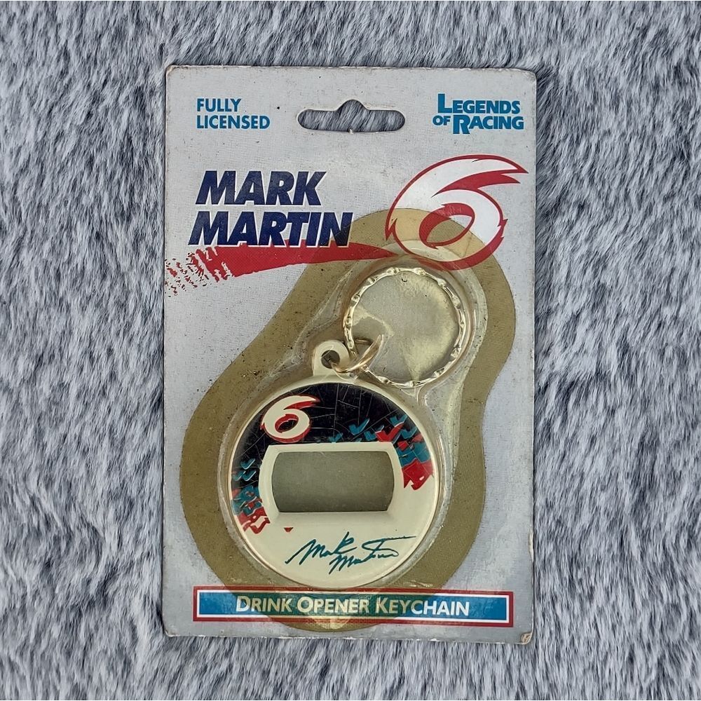 Legends of Racing Mark Martin #6 Drink Opener Keychain